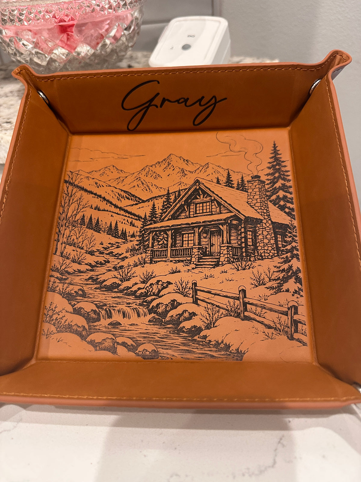 Valet Tray Engraved - small